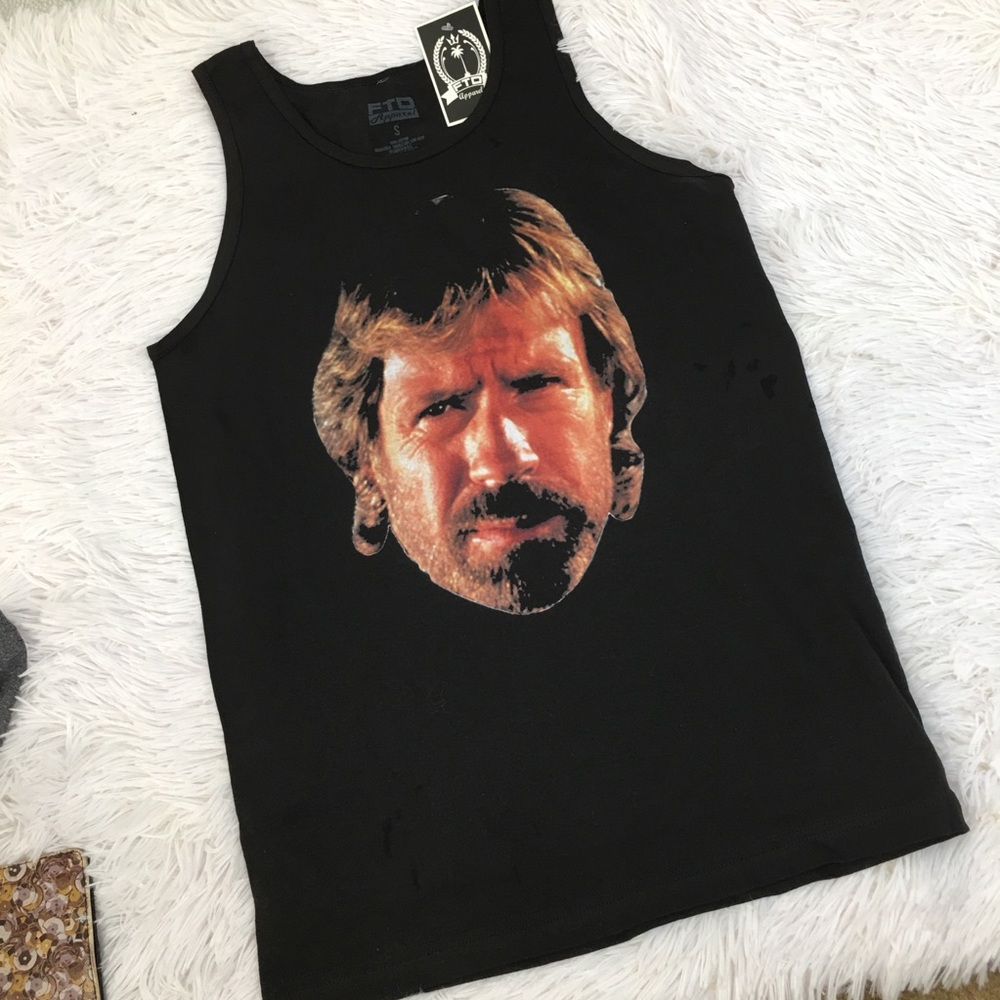 NWT CHUCK NORRIS FACE ACTION MEME RETRO LEGEND, S